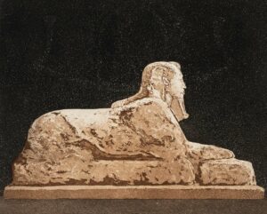 Alabaster Sphinx Art Print Tuula Lehtinen